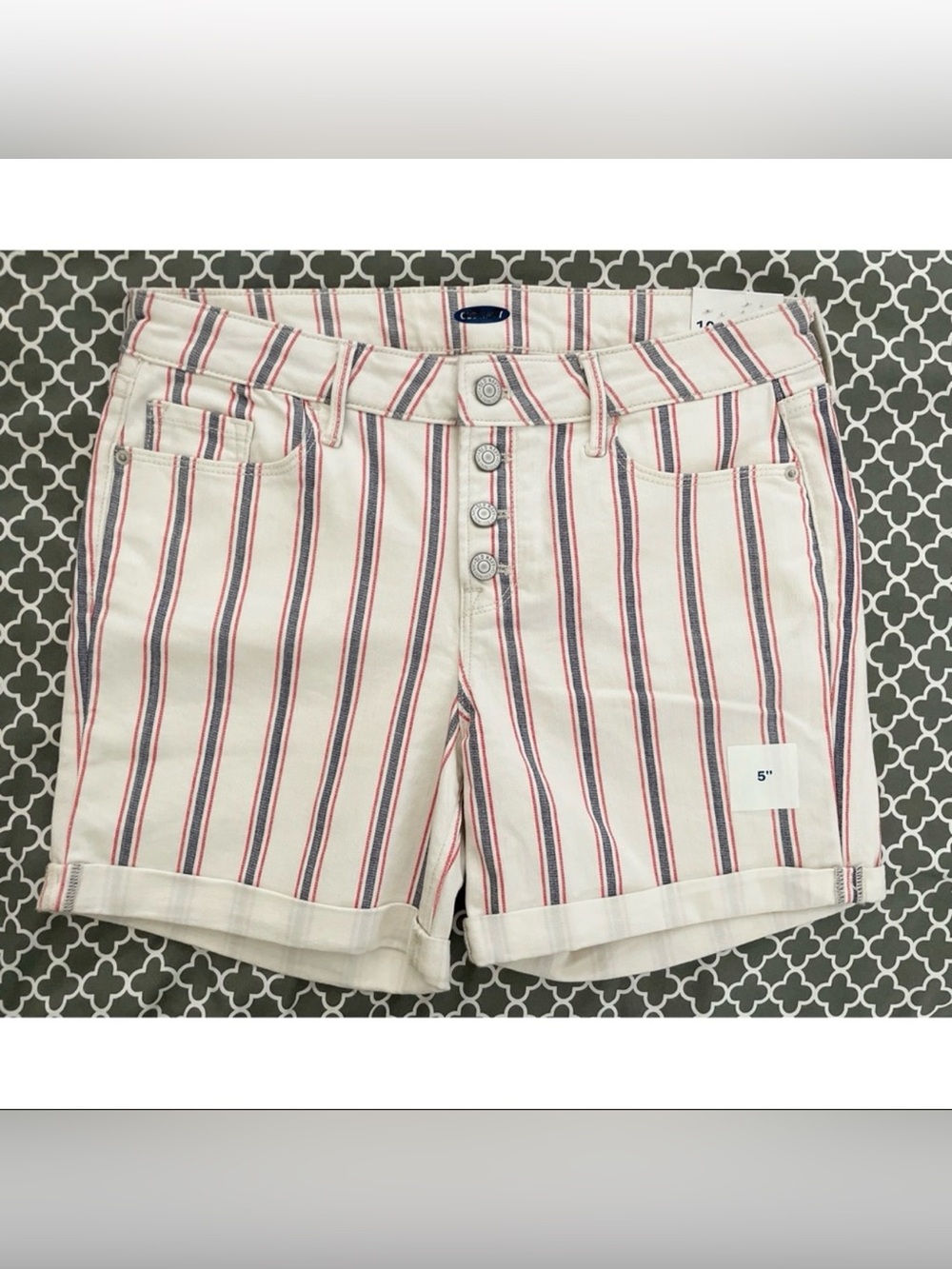 NWT Old Navy striped shorts women’s sz 10